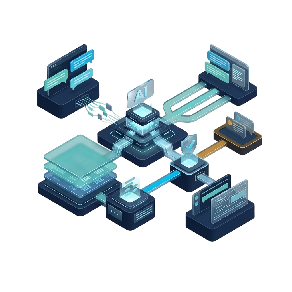 Controlled AI customer response workflow using approved knowledge, qualification and human handoff