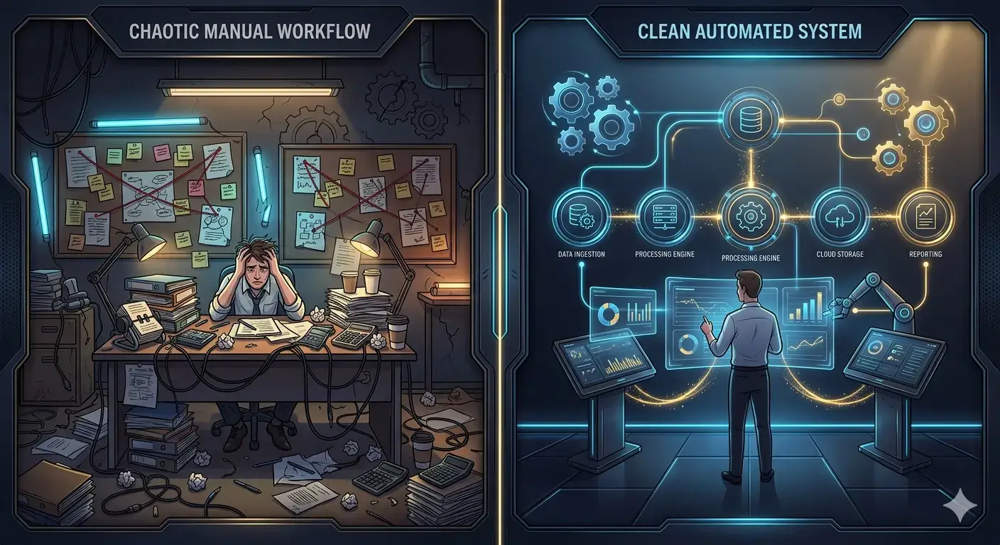 Manual lead handling compared with a connected automated response workflow