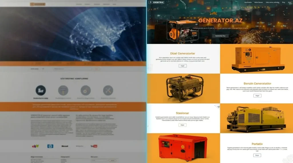 Generator.az — Product Catalog Website Rebuild