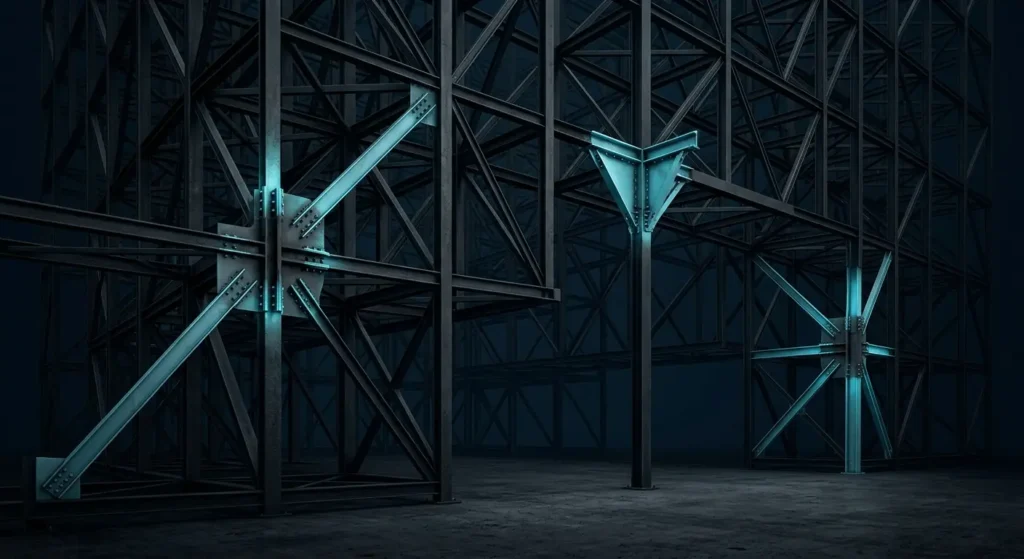 Existing website framework reinforced at three specific structural weak points