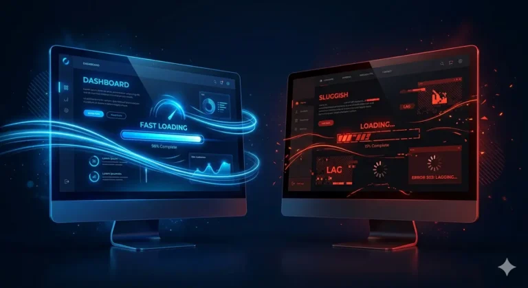 website performance impact comparison fast vs slow
