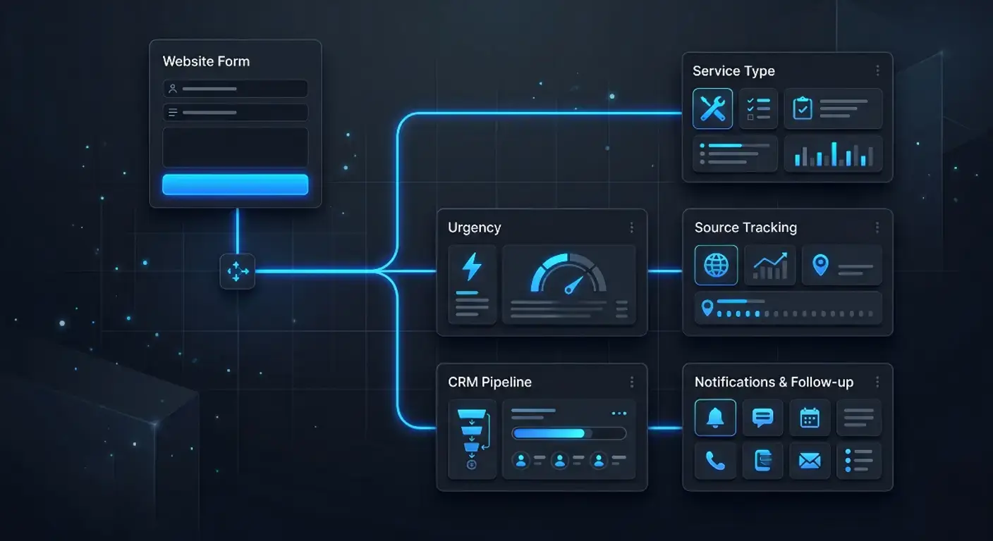 Form delivery connected to lead routing, CRM ownership, and follow-up