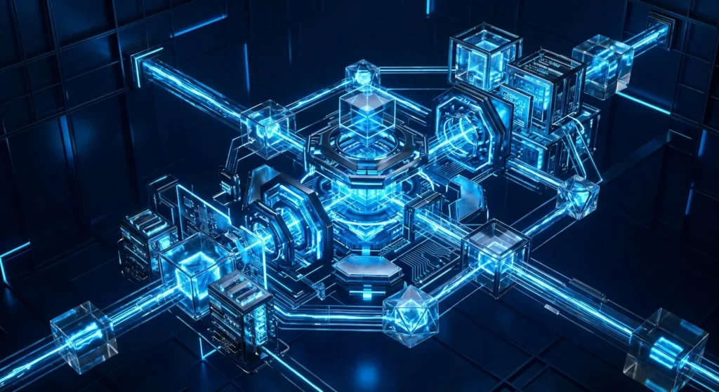 An abstract digital system engine representing high performance and Core Web Vitals optimization.