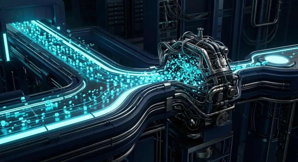 Digital customer journey delayed by a narrow performance bottleneck before a conversion step.